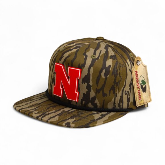 Nebraska Cornhuskers Scarlet 3D Umpqua Rope Hat- Mossy Oak Bottomland/ Black